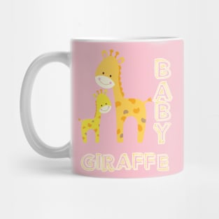 Baby Giraffe and mom Mug